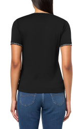 Женская футболка Tommy Hilfiger со стразами 1159843808 (Черный XL)