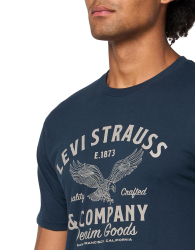 Футболка мужская Levi's с принтом 1159843850 (Синий M)