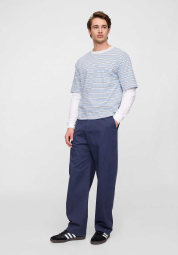 Чоловічі футболки GAP у смужку 1159844168 (Синій/Білий XL)