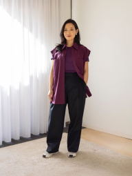 Футболка жіноча Supima UNIQLO 1159844182 (Фіолетовий M)