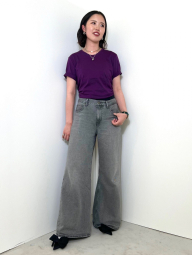 Футболка жіноча Supima UNIQLO 1159844182 (Фіолетовий M)