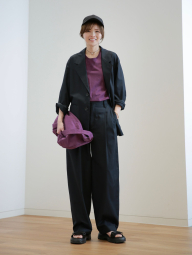 Футболка жіноча Supima UNIQLO 1159844182 (Фіолетовий M)