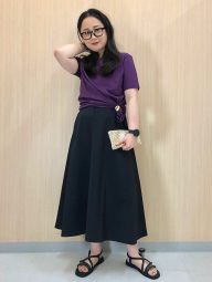 Футболка жіноча Supima UNIQLO 1159844182 (Фіолетовий M)