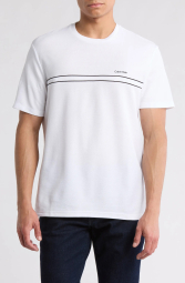 Мужская футболка Calvin Klein с логотипом 1159844243 (Белый L)