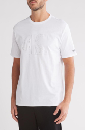 Мужская футболка Calvin Klein с логотипом 1159844248 (Белый L)