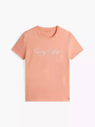 Жіноча футболка Tommy Hilfiger з логотипом 1159844345 (Рожевий S)