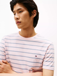 Мужская футболка Tommy Hilfiger 1159844347 (Розовый/Серый 3XL)