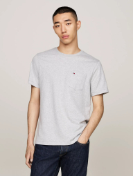 Мужская футболка Tommy Hilfiger с карманом 1159844352 (Серый L)