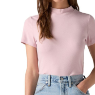 Женская футболка Levi's с высоким воротником 1159844356 (Сиреневый XS)