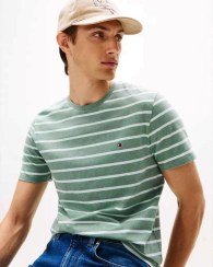 Мужская футболка Tommy Hilfiger 1159844361 (Зеленый L)