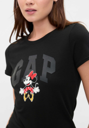 Жіноча футболка Disney Minnie Mouse GAP 1159844690 (Чорний M)