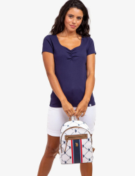 Женская футболка в рубчик U.S. Polo Assn 1159844791 (Синий XS)