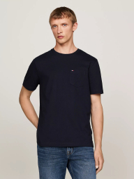Мужская футболка Tommy Hilfiger с карманом 1159844960 (Синий S)