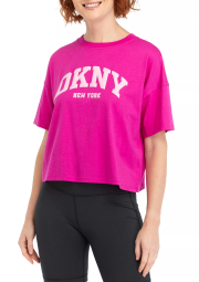 Женская футболка DKNY с логотипом 1159845144 (Розовый M)