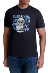 Мужская футболка Karl Lagerfeld Paris с принтом 1159845187 (Черный XL)