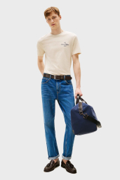 Мужская футболка Tommy Hilfiger с логотипом 1159845272 (Бежевый XXL)