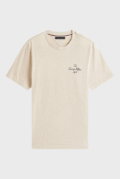 Мужская футболка Tommy Hilfiger с логотипом 1159845272 (Бежевый XXL)
