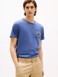 Мужская футболка Tommy Hilfiger с карманом 1159845282 (Синий M)