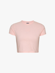 Укороченная женская футболка Tommy Hilfiger с логотипом 1159845300 (Розовый S)