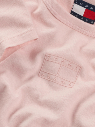 Укороченная женская футболка Tommy Hilfiger с логотипом 1159845300 (Розовый S)