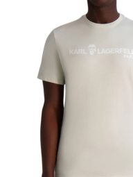 Мужская футболка Karl Lagerfeld Paris с логотипом 1159845372 (Бежевый M)