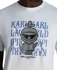 Мужская футболка Karl Lagerfeld Paris с принтом 1159845590 (Белый XXL)