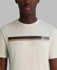 Мужская футболка Karl Lagerfeld Paris с логотипом 1159845612 (Бежевый XL)