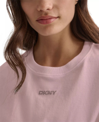 Женская футболка DKNY с узлом 1159845667 (Розовый XL)