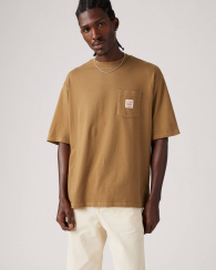 Футболка мужская Levi's с карманом 1159845678 (Коричневый XS)