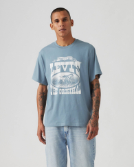 Футболка мужская Levi's с принтом 1159845684 (Синий XS)