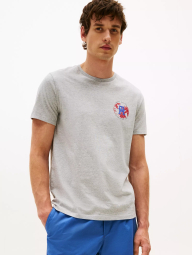 Футболка Tommy Hilfiger с принтом 1159845760 (Серый L)