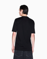 Футболка Armani Exchange с надписью в тон 1159845778 (Черный S)