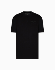 Футболка Armani Exchange с надписью в тон 1159845778 (Черный S)