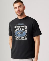 Футболка мужская Levi's с принтом 1159845823 (Черный S)