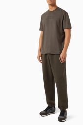Чоловічі футболки з логотипом Armani Exchange 1159845873 (Коричневий XXL)