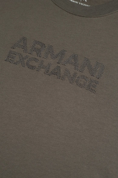 Чоловічі футболки з логотипом Armani Exchange 1159845873 (Коричневий XXL)