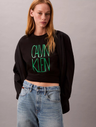 Женская футболка Calvin Klein с логотипом 1159846053 (Черный XS)