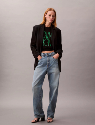 Женская футболка Calvin Klein с логотипом 1159846053 (Черный XS)