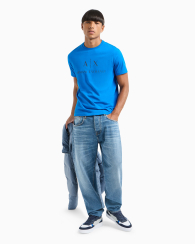 Футболка Armani Exchange с логотипом 1159846110 (Синий XXL)