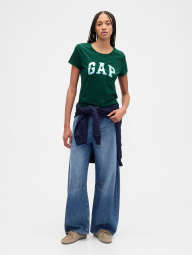 Женская футболка GAP с логотипом 1159846304 (Зеленый L)