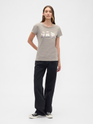 Женская футболка GAP с логотипом 1159846307 (Коричневый L)