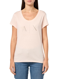 Женская футболка Armani Exchange 1159846312 (Розовый XL)