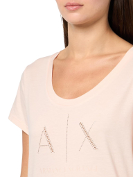 Женская футболка Armani Exchange 1159846312 (Розовый XL)