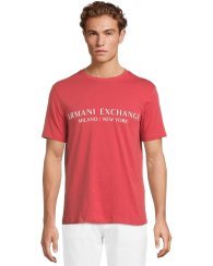 Футболка Armani Exchange з логотипом 1159846346 (Червоний M)