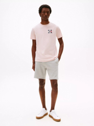 Мужская футболка Tommy Hilfiger с логотипом 1159846425 (Розовый M)