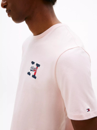 Мужская футболка Tommy Hilfiger с логотипом 1159846425 (Розовый M)