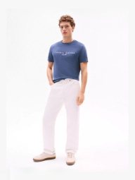 Мужская футболка Tommy Hilfiger с вышитым логотипом 1159846443 (Синий S)