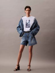 Жіноча футболка Calvin Klein з принтом 1159846535 (Синій XL)