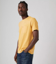 Футболка мужская Levi's с карманом 1159846537 (Желтый XXL)