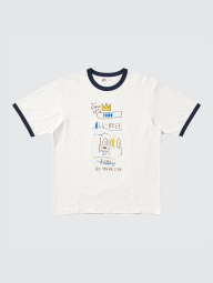 Футболка UNIQLO с принтом Jean-Michel Basquiat 1159846586 (Белый L)